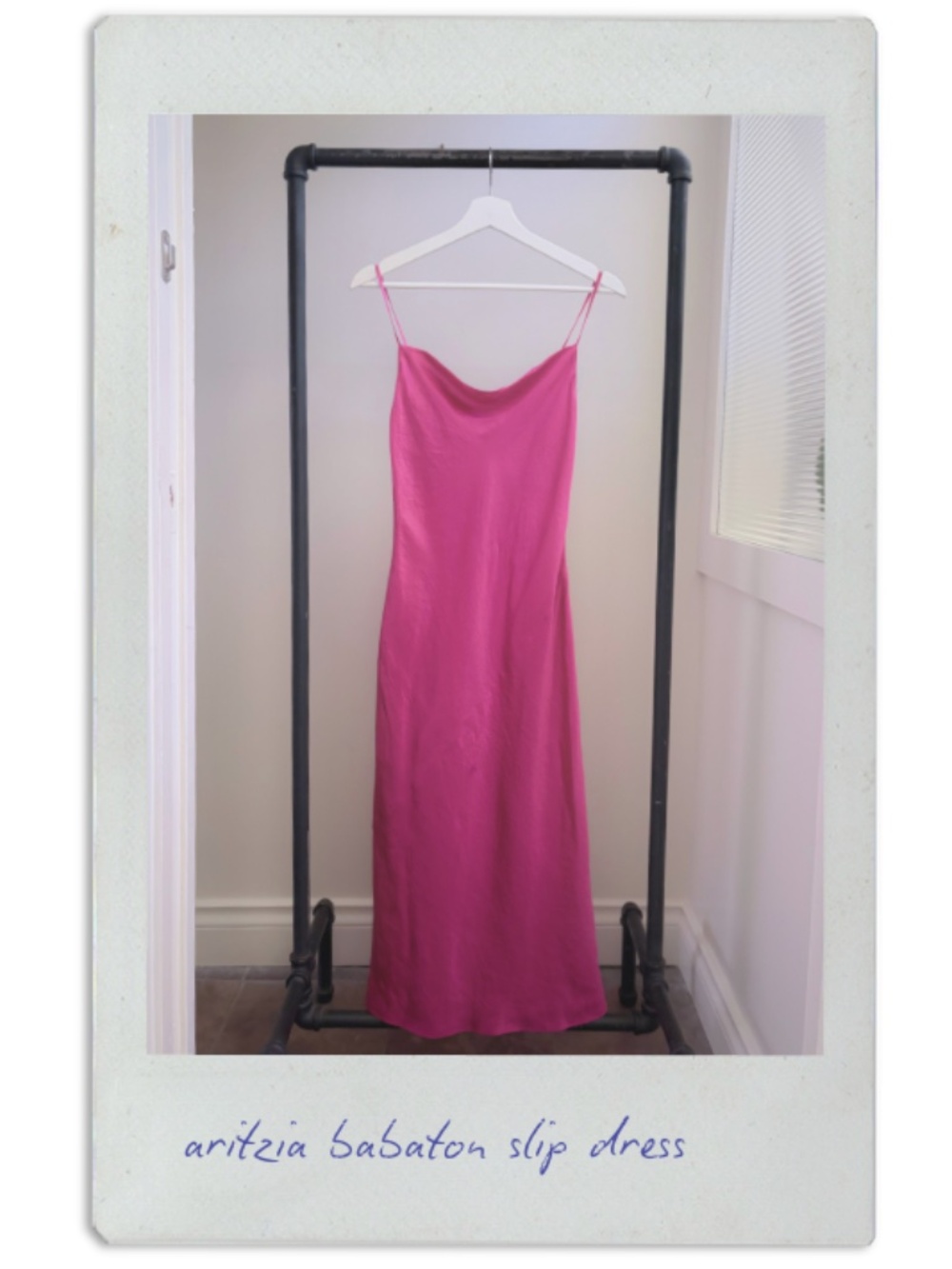 aritzia babaton satin bias-cut slip dress